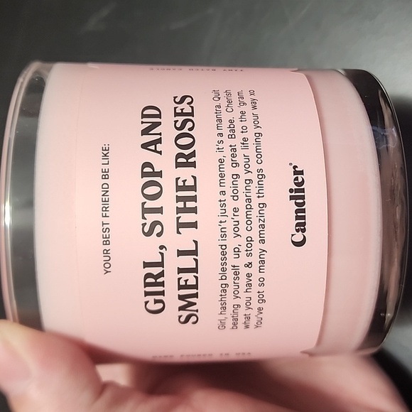 Candier Candle "Girl, stop and smell the roses" - Picture 2 of 3